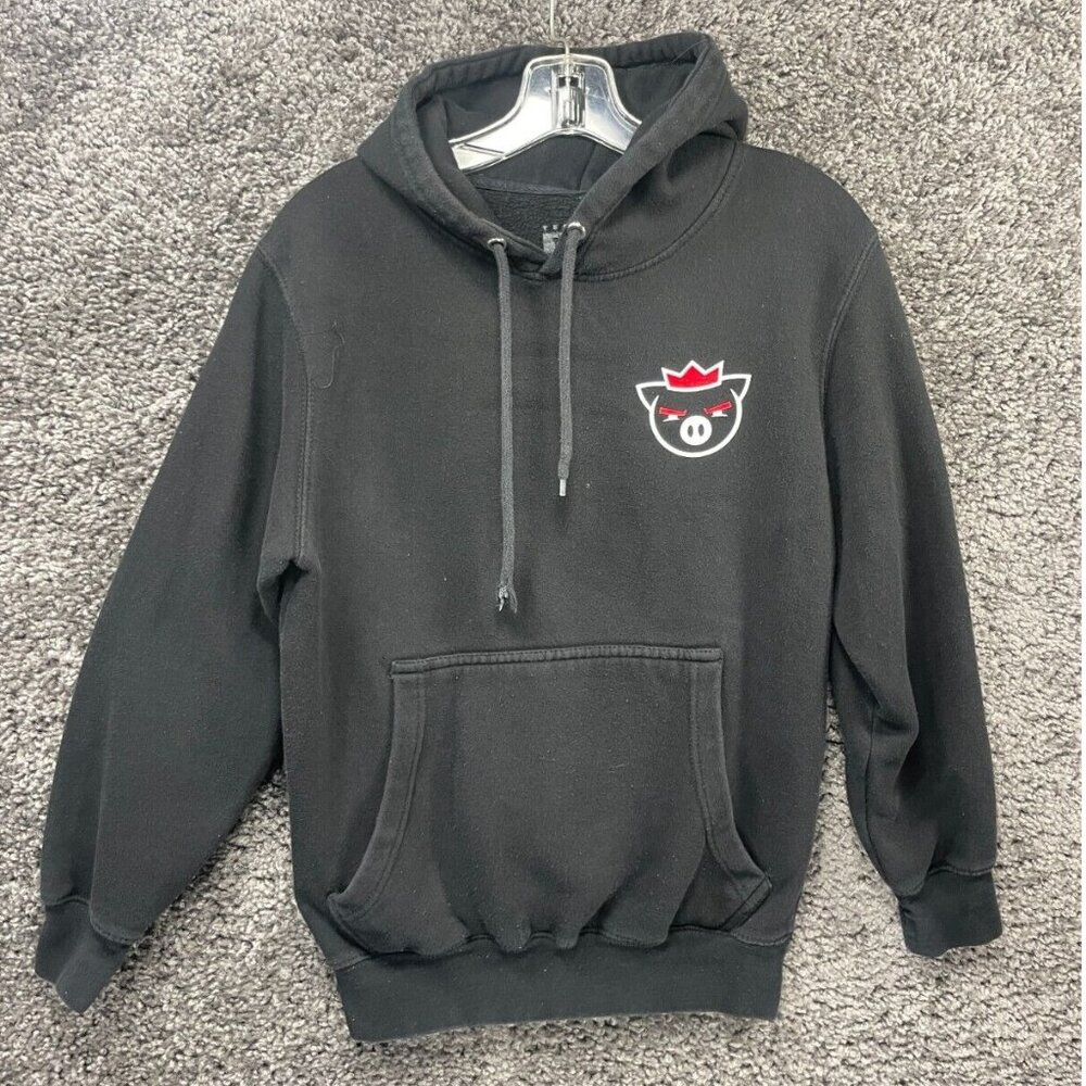 Technoblade Hoodie Men's Small Black Cotton Printed Fleece Lined Pullover